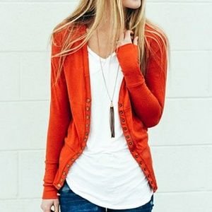 Rust Snap Cardigan 
